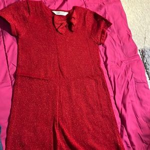 Girls dress in red good for valentine or christmas